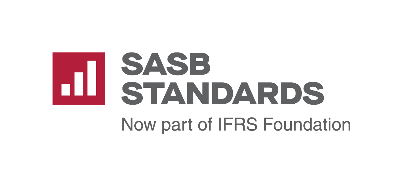SASB Standards official wordmark, part of the IFRS Foundation